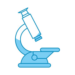 microscope tool  icon over white background. vector illustration