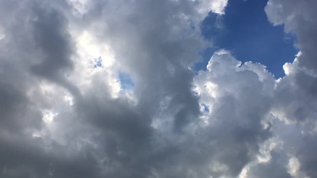 Dark overcast clouds, time-lapse