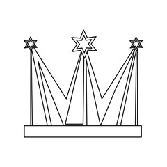 Celebration party hat icon vector illustration graphic design