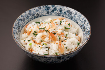 桜海老と春菊のご飯
