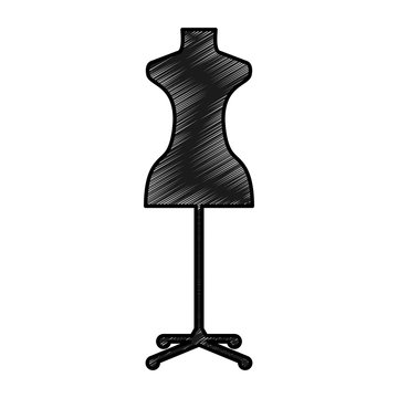 femenine manequin isolated icon vector illustration design