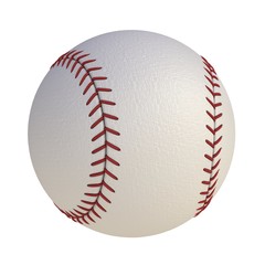 Baseball isolated on white background, 3d rendering