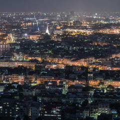 Fototapeta na wymiar Aerial View of Bangkok, Thailand
