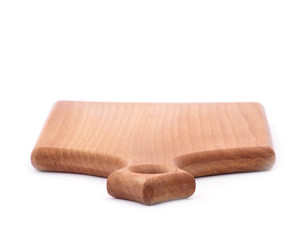 Cutting board on white