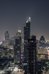 Skyline of Bangkok at night