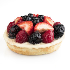 Isolated Mixed Berry Tart