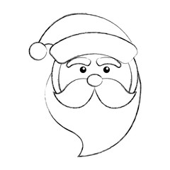 cute santa claus avatar character vector illustration design