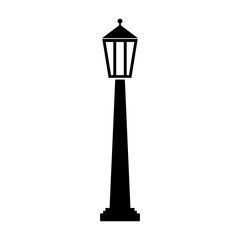 lantern park isolated icon vector illustration design