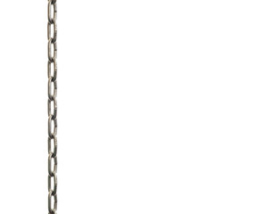 metal chain on white background
