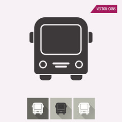 Fototapeta premium Bus - vector icon.