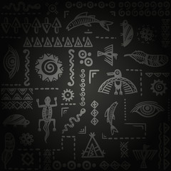 South African ethnic pattern. Vector ornament.