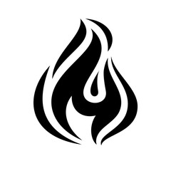 Naklejka premium fire flame icon