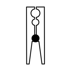 Drying hook pin laundry icon vector illustration design