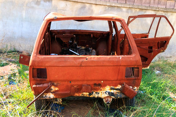 Scrap rustet Car