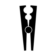 Drying hook pin laundry icon vector illustration design