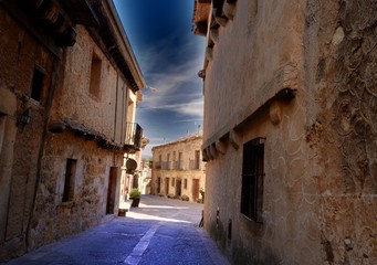 Fototapeta na wymiar Calles medievales en Pedraza