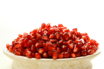 Pomegranate seed fruit background