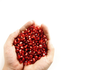 Pomegranate seed fruit background