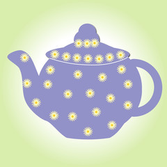 tea teapot drink pot kettle isolated china cup porcelain breakfast white antique beverage ceramic cafe hot card 