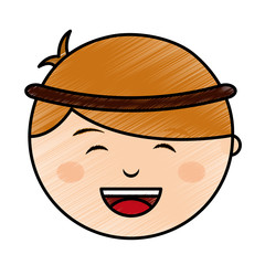 Shepherd manger character icon vector illustration design