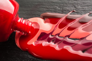 Fototapeta premium Nail polish, nail colour, texture