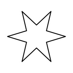 decorative star isolated icon vector illustration design