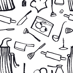 Cooking seamless pattern