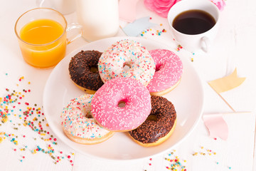 American donuts. 