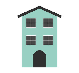 cute building antique icon vector illustration design