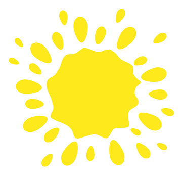 Vector illustration of the sun.