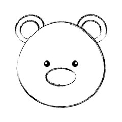 polar bear cute character vector illustration design