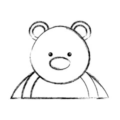 polar bear cute character vector illustration design