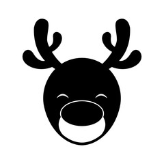 Obraz premium cute deer character icon vector illustration design