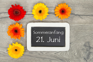 Obraz premium Sommeranfang 21. Juni