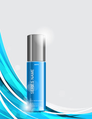 Skin moisturizer cosmetic ads template