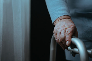 Person with walking frame
