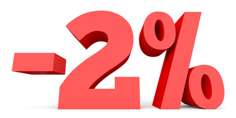 Minus two percent. Discount 2 %.
