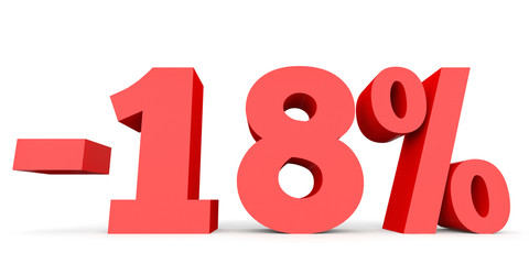 Minus eighteen percent. Discount 18 %.