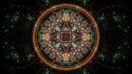 Abstract fractal illustration for creative design