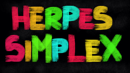 Herpes Simplex concept 