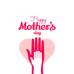 Happy Mothers Day. Vector design element