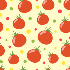 Seamless tomato background.  Can be used for wallpaper, web page background, surface textures.