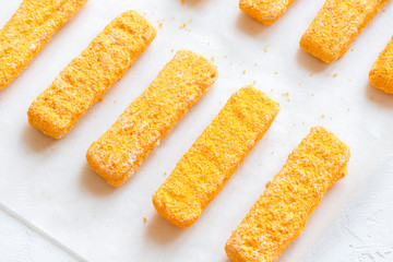 Frozen fish sticks