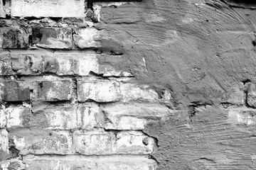 Brick texture with scratches and cracks