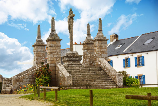 Calvaire. Saint Cado, Belz, Morbihan. Bretagne. France
