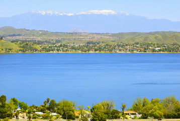 Obraz premium Elsinore Lake View (Southern California, USA)