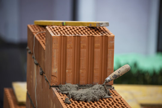 Baustelle eines Einfamilienhauses