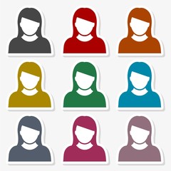 Vector illustration of woman avatar