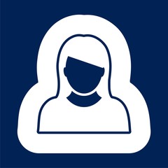 Vector illustration of woman avatar