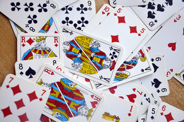 Cartes à jouer-Pêle-mêle de 52 cartes